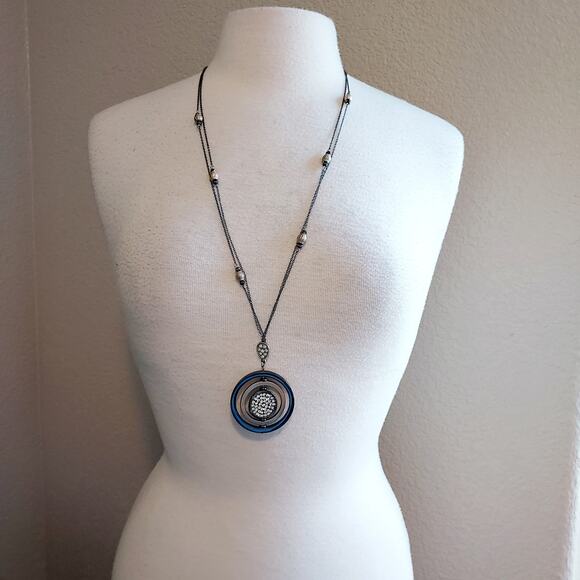 Chico's Circular Rings Pendant Necklace - Picture 5 of 7